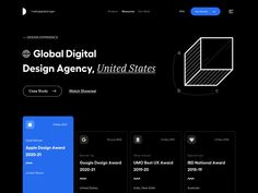 an image of a web page with the title global digital design agency united states