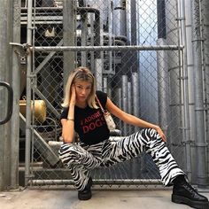 Animal Print Outfits, Spandex Pants, Printed Wide Leg Pants, Bell Bottom Pants, Elastic Waist Pants