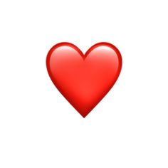 a red heart on a white background