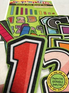 Circle Time Felt Board Activity Colorful Numbers - Felt Board Stories for Preschool Classroom Playtime Felts Felt Numbers, Colorful Numbers, Matching Numbers