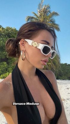 Versace Medusa Sunglasses, Medusa Sunglasses, Ear Cuff, Versace