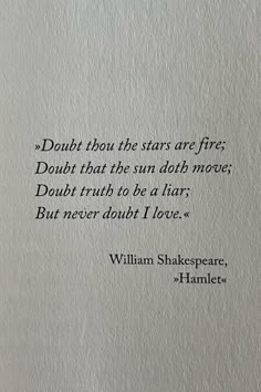 shakespeare quote about doubt and the stars