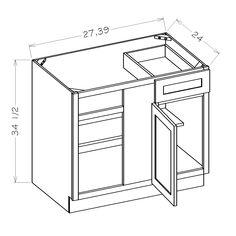 White Shaker 42 1/2 and 49 Blind Base Corner Cabinet Shelf Door, Building Things, Corner Cabinet, Adjustable Shelf, Unique Furniture, Off The Wall, Home Decor Items, Adjustable Shelving, The Wall