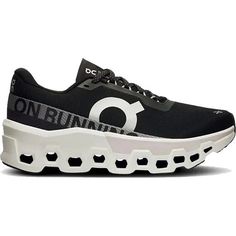 On Running Women's Cloudmonster 2 Running Shoe Black/White 3WE10111197 On Cloudmonster, Tempo Run, Clifton 9, Neutral Running Shoes, More Energy, On Running, Road Runner, Black Running Shoes, Ride On