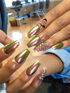 French Nails Glitter, Alpha Kappa Alpha, Get Nails, Acrylic Nails Coffin, Fabulous Nails