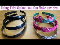 Easy Sew Headbands, Fabric Covered Headbands, Alice Bands, Alice Headband, Diy Sewing Gifts