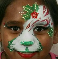 Fairy Face Paint, Henna Paint, Christmas Face Painting, Fairy Hair, Painted Boards, Christmas Fairy, Christmas Designs, Body Painting