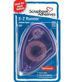 a purple sharpener in its packaging