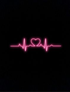 the word i love is written in neon pink on a black background with a heart