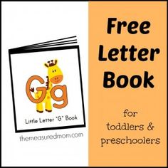 the free letter book for toddlers and preschoolers