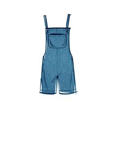 "This is a McCall's sewing pattern offering instructions to make women's overalls. The pattern is uncut and factory folded. DETAILS: Learn to sew misses' overalls with tie straps & in multiple lengths. FABRICS: Twill, Linen, Cotton Blends, Chino. Note: Fabric requirement allows for nap, one-way design or shading. Extra fabric may be needed to match design or for shrinkage. NOTIONS: A B: One Kit of 3/4\" (2 cm) Grommets. SIZING: XS S M Bust: 29.5 to 36 Waist: 22 to 28 Hips: 31.5 to 38 SIZING: Clothes Sketches, Womens Overalls, Match Design, Metal Dress, Sewing Pattern Shop, Overalls Outfit, Romper Pattern, Fashion Sketch, Mccalls Sewing Patterns