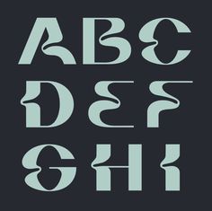 some type of font that is in the shape of letters