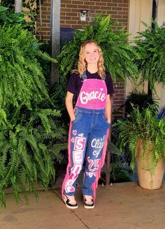 Show off your school spirit in style with painted spirit wear. I can personalize jeans, overalls, jackets or shoes. Want something different customized? Send me a message! Spirit Overalls, Painted Overalls, Womens Overalls, Jeans Overalls, Spirit Wear, Custom Painted, Overalls Women, School Spirit, Something Different