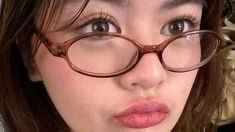 bayonetta glasses, asian makeup, librarian aesthetic brown Librarian Aesthetic, Glasses Asian, Aesthetic Brown, Asian Makeup, Librarian, Glasses Frames, Makeup, Frame