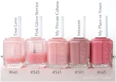 Essie Pink, Essie Nail Polish Colors, Soft Pink Nails, Sheer Nails, Essie Nail Colors, Essie Polish, Pretty Nail Colors, Pink Gloves, Pretty Gel Nails