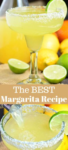 the best margarita recipe with lime and sugar