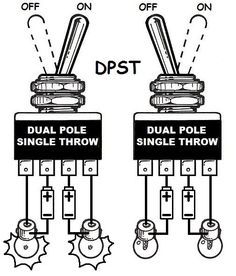 two different types of dual pole single throwers and one with the same power source