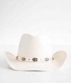 Fame Accessories Banded Cowboy Hat - Cream , Women's Ivory Faux suede structured hat 3 1/2 brim One size fits most. 90% Polyester 10% Alloy. Machine wash cold. Do not bleach. Do not tumble dry. Cool iron. Do not dry clean. Apparel & Accessories > Clothing Accessories > Hats Cream Cowboy Hat, Cute Cowgirl Hats, Country Fest Outfits, Cowgirl Hat Outfit, Retro Western Aesthetic, Southern Clothes, White Cowgirl Hat, Cute Cowboy Hat, Cow Boy Hat