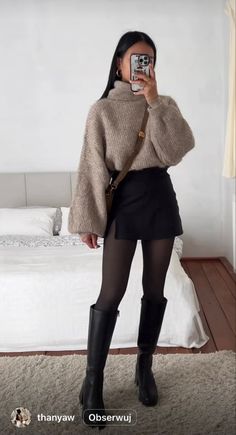 Vinter Mode Outfits, Modele Fitness, Rok Mini, Winter Fashion Outfits Casual, Outfit Chic, Cold Outfits, Trendy Fall Outfits, American Beauty