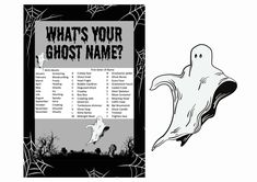 a book with a ghost on it and the title what's your ghost name?