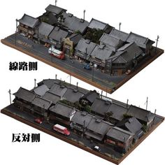 Japanese House Design, N Scale Model Trains, Model Railway Track Plans, China Architecture, Thai House, Doll House Crafts, Model Train Scenery, Aesthetic Japan, Chinese Architecture