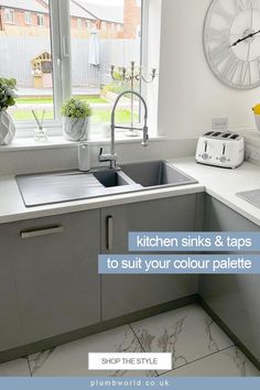 the kitchen sink and taps are to suit your color palettes shop the style now