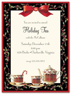 a holiday tea party with two cups and candy canes