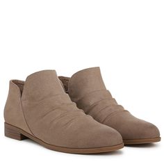 Chic womens ankle boots with a low profile and high comfort. Famous Footwear, Recycled Bottles, Brown Ankle Boots, Womens Ankle Boots, Fabric Details, Eco Conscious, Boot Shop, 8 M, Ankle Booties