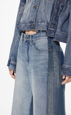 Sustainable Denim, Acid Wash Denim, Flared Pants, Oversized Silhouette, Patchwork Designs, Layered Look, Pair Of Pants, Upcycle Clothes