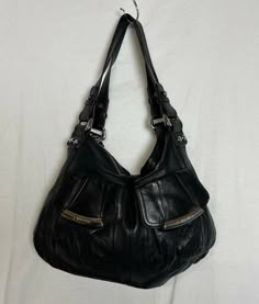 2000s Shoulder Bag, Maggiecore Aesthetic, 2000 Handbags, Black Shoulder Bag Outfit, Everyday Black Bag, 2000s Bags, Big Shoulder Bag, 90s Bag, Y2k Handbag