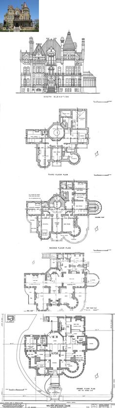 the plans for an old mansion