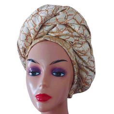 Fitted Headband Bonnet For Wedding, Traditional Gold Headband Turban, Traditional Gold Turban Headband, Gold Turban Style Headband For Party, Gold Turban Headband For Party, Elegant Headwrap For Church, Elegant Church Headwrap Hat, Party Turban Hat, Elegant Bonnet For Wedding, One Size Fits Most