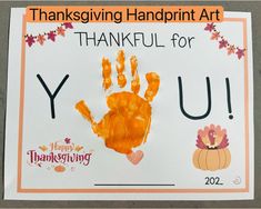 a thanksgiving handprint art project for kids