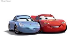 Cars Y Sally, Sally And Mcqueen, Mcqueen Y Sally, Rayo Mac Queen, Cars Wallpaper Iphone, Disney Car Stickers, Cars Cartoon Disney, Cars Rayo Mcqueen, Flash Mcqueen