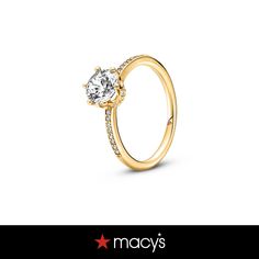 in stock Solitaire Ring, Cubic Zirconia, Gold Rings, Pick Up, In Store, Buy Online, Sparkle, Crown, Ring