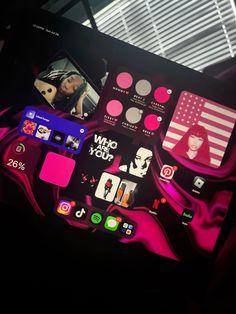 an image of a cell phone screen with stickers on it