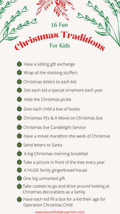 the christmas triathlons list for kids