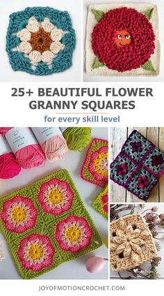 the 25 + beautiful flower granny squares for every skill level