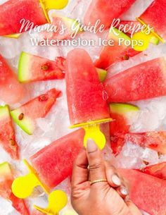 Summer is here! Lets make some frozen delights! Dessert Landscaping, Watermelon Ice Pops, Lower Sugar Levels, Types Of Ice Cream, Ice Pop Recipes, Watermelon Popsicles, Ice Popsicle, Food Food Recipes, Lifestyle Club