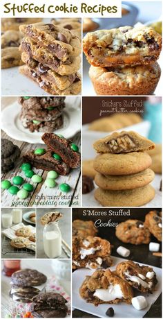 cookies and desserts are featured in this collage with the words, sweetest cookie recipes