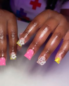 arisnailplug Nail Piercing, Girly Acrylic, Kitty Accessories, Hair Dyes, Subtle Nails, French Acrylic Nails, Dope Nail Designs