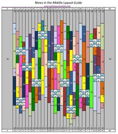 an image of a chart with numbers in the middle and different colors on each side