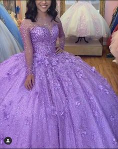 Fitted Ball Gown With Floral Embroidery For Quinceanera, Quinceanera Dresses With Intricate Embroidery And Fitted Bodice, Fitted Gown With Floral Embroidery For Quinceanera, Fitted Floral Embroidered Gown For Quinceanera, Fitted Floral Embroidery Gown For Quinceanera, Purple Sequined Gown For Debutante Ball, Embroidered Floor-length Gown For Quinceanera, Quinceanera Ball Gown With Floral Embroidery, Purple Embellished Gown For Debutante Ball