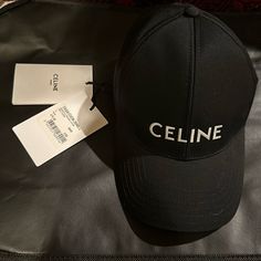 Celine Baseball Cap 100% Authentic Brand New With Tags Never Worn Price Increase Recently Asking Below Retail Please Note That Offering Below This Price Won’t Qualify For Free Shipping And Won’t Go Through Posh Authenticity Designer Black Spring Hats, Designer Black Hats For Spring, Luxury Black Hat For Spring, Celine Baseball Cap, Leopard Bucket Hat, Celine Accessories, Denim Baseball Cap, Price Increase, Black Baseball Cap