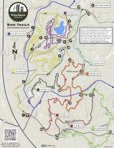 the trail map for white mountain state park