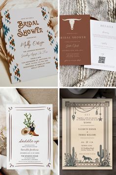 the wedding stationery is laid out and ready to be used