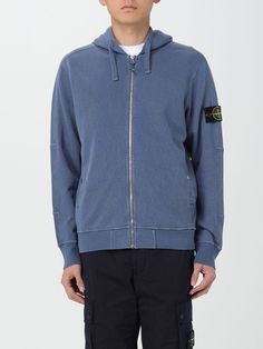 Felpa STONE ISLAND Uomo colore Avion Stone Island Sweatshirt, Island Man, Blue Sweatshirt, Stone Island, White Sweatshirt, Grey Hoodie, Blue Ocean, Graphic Hoodies, Hoodie Print