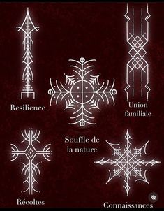 an image of different types of snowflakes