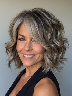 Hair Highlights For Grey Hair, Haircut For Face Shape, 2024 Hairstyles, Soft Balayage, Long Shag, Haircuts For Women Over 50, Trendy Haircuts For Women, Subtle Ombre