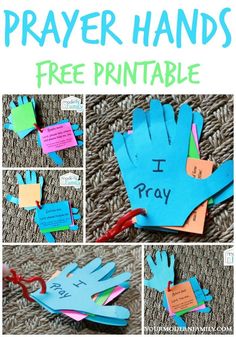 the instructions to make paper hands for children's handprints and writing on them